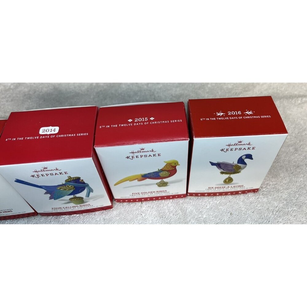 Hallmark Twelve Days Of Christmas Bird Ornaments ~ 2011 - 2016 (1-6) - Picture 7 of 11